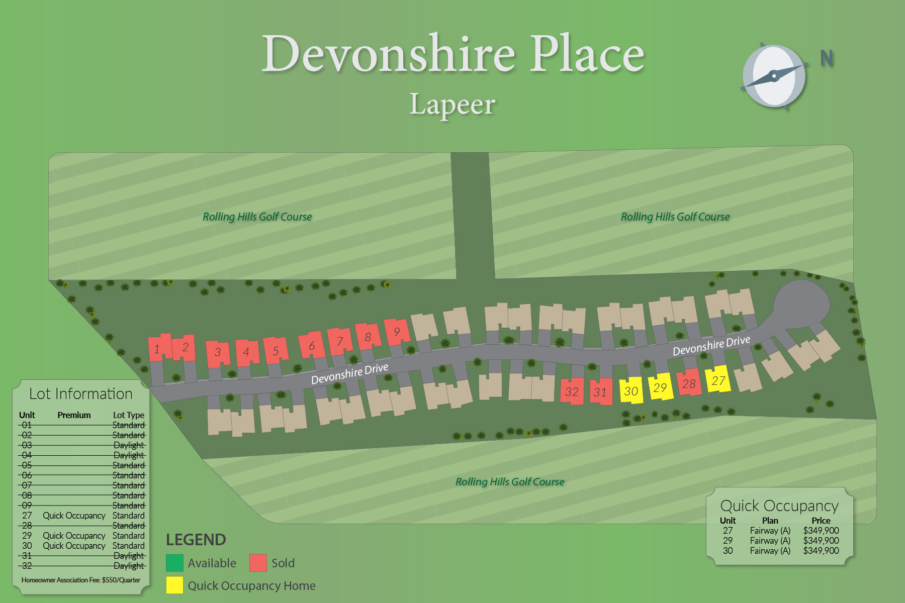 Devonshire Place community map