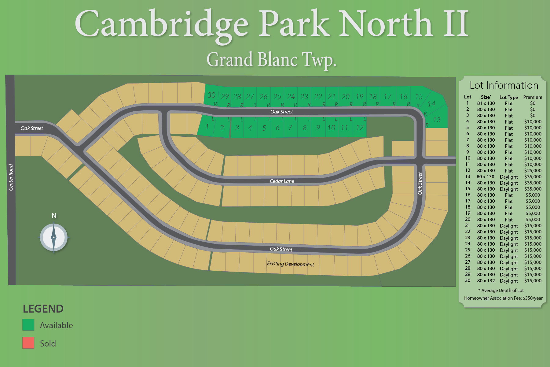 Cambridge Park North II community map