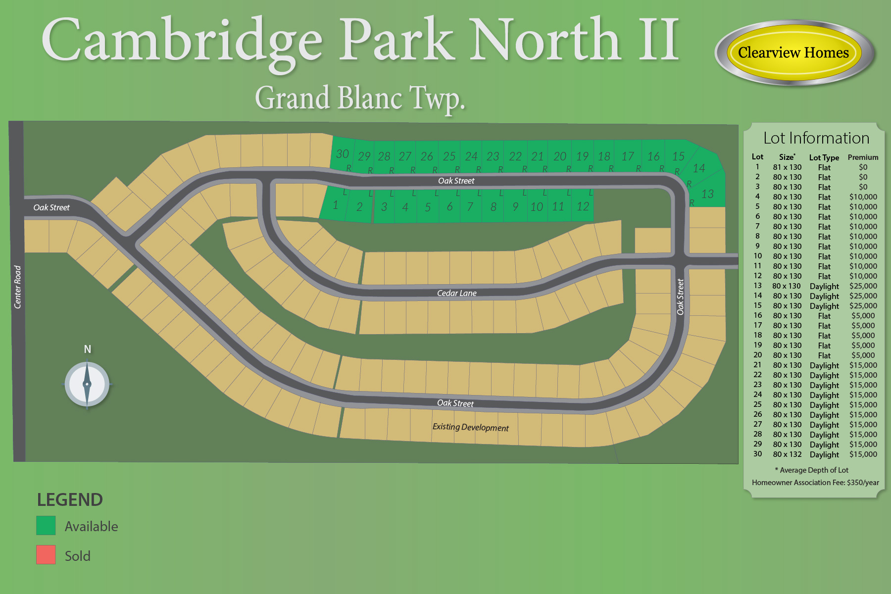 Cambridge Park North II community map