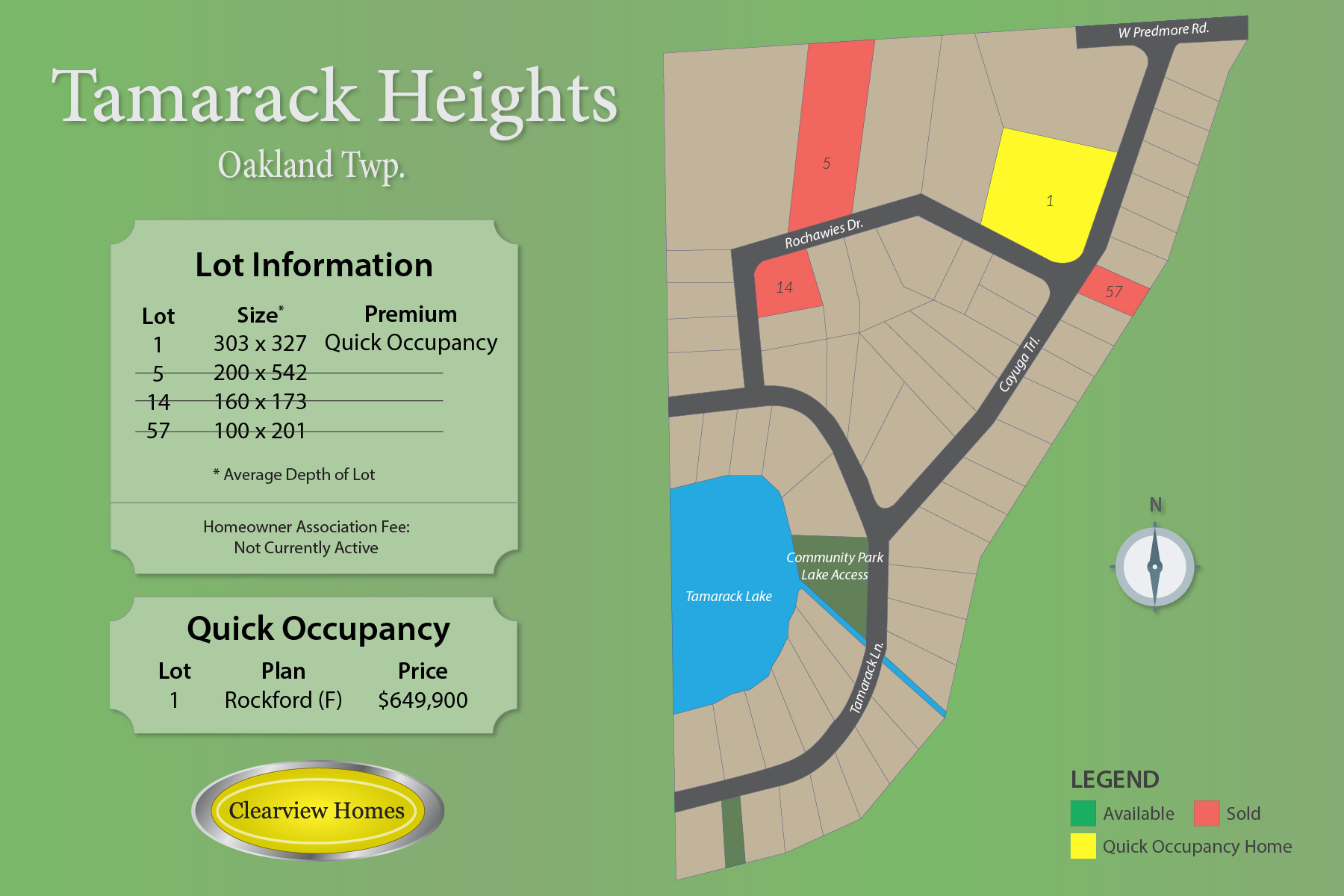 Tamarack Heights community map