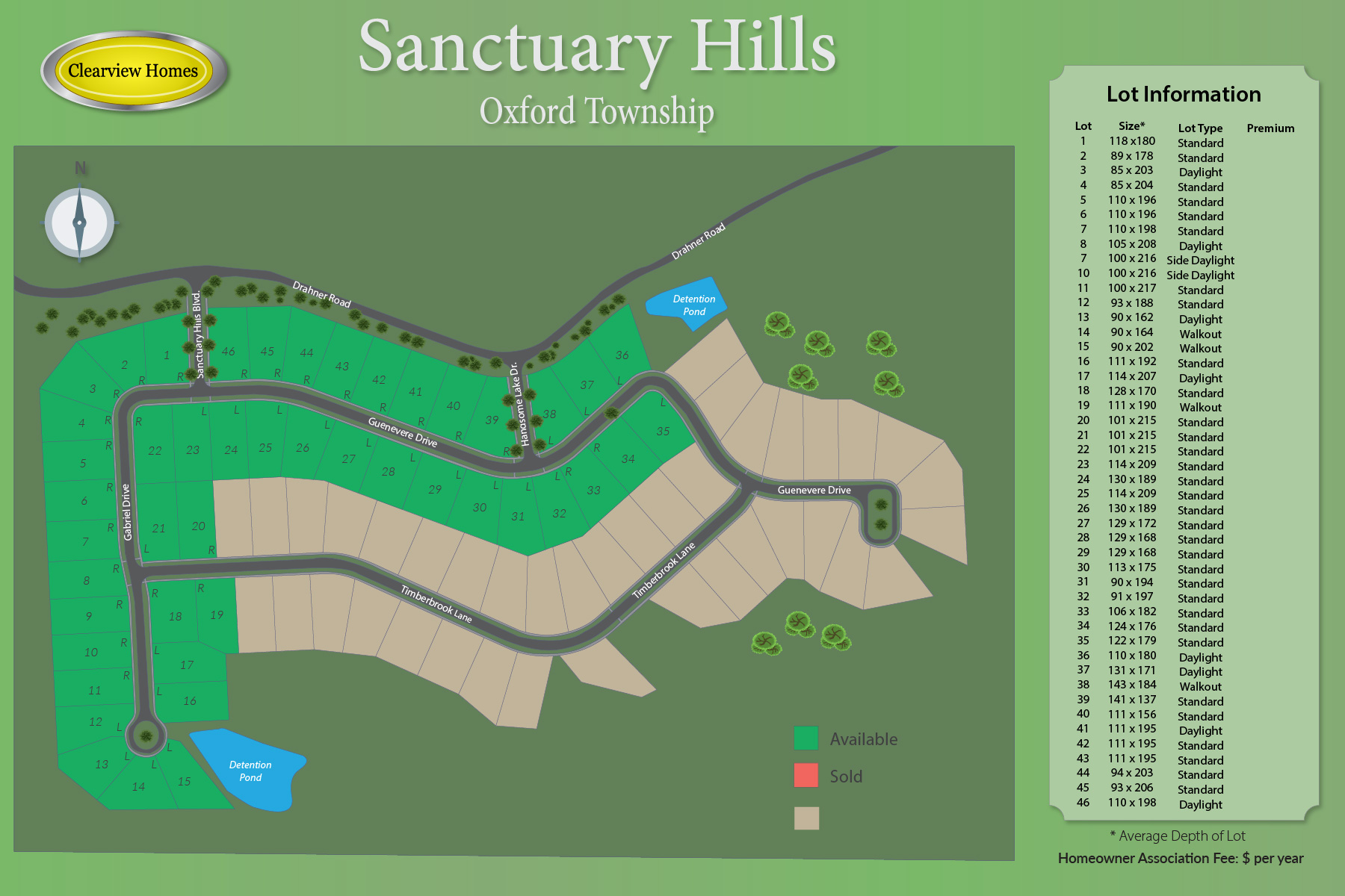 Sanctuary Hills community map