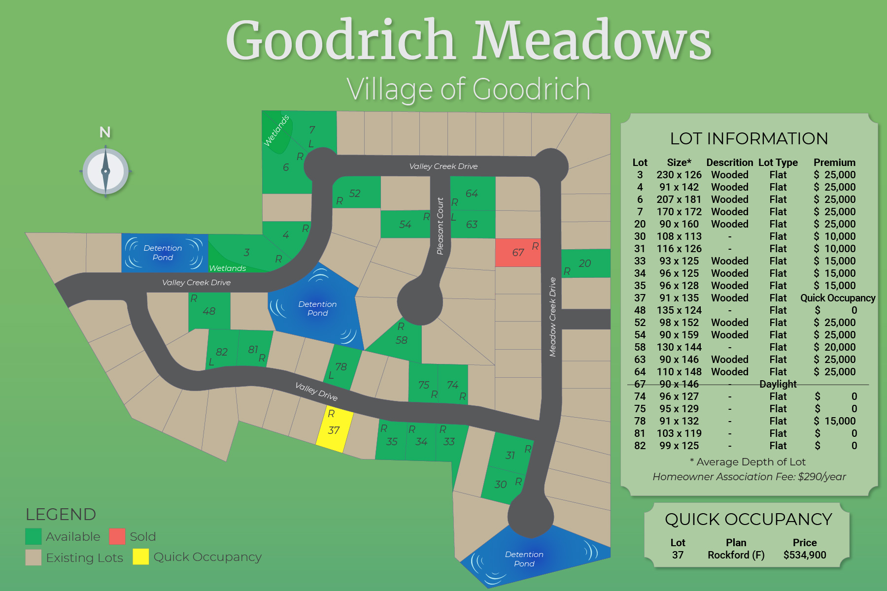 Goodrich Meadows community map