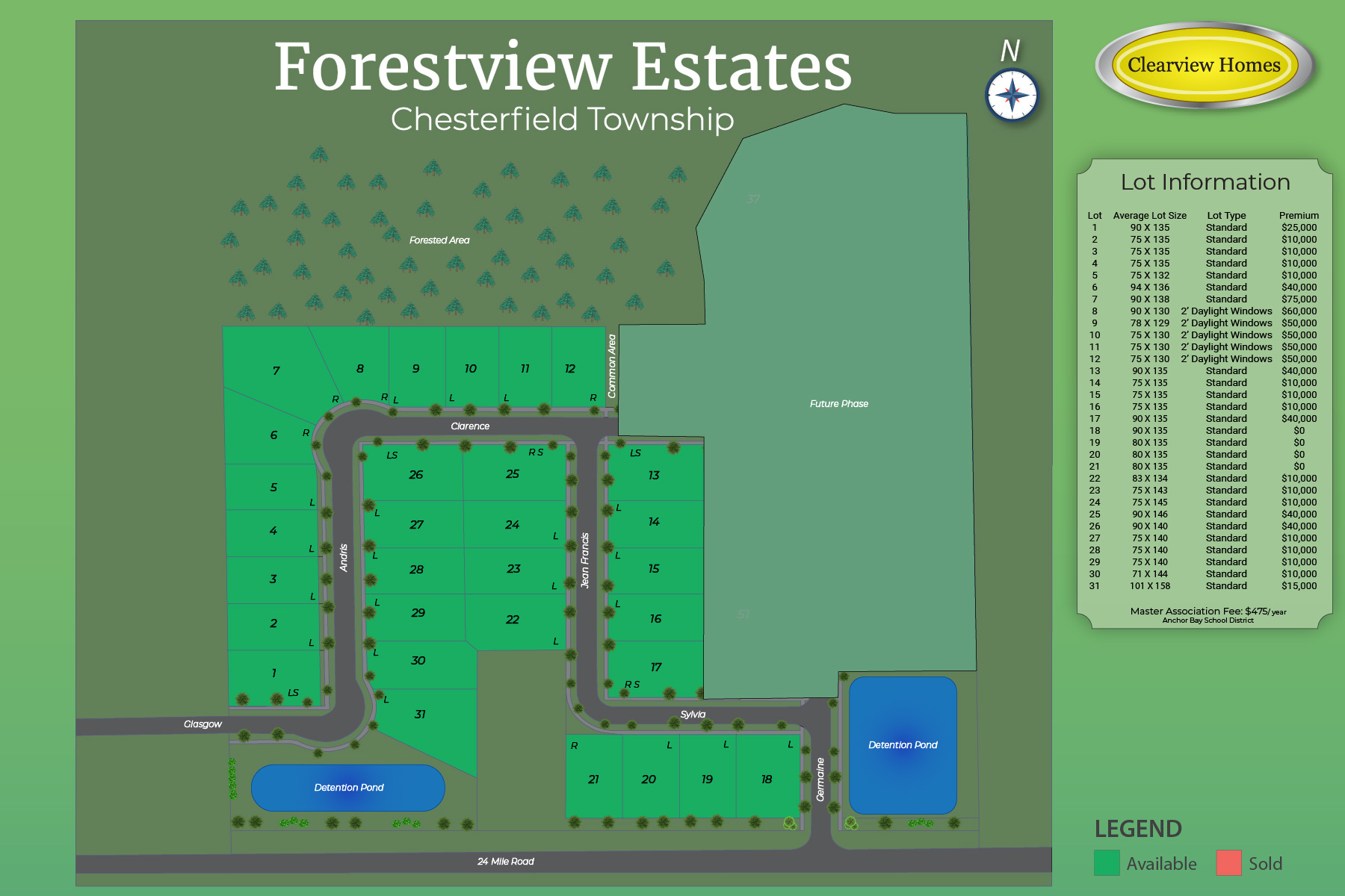 Forestview Estates community map