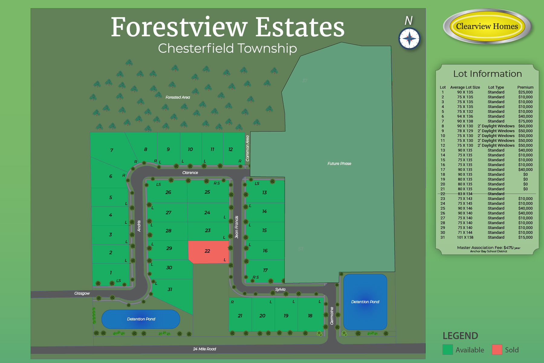 Forestview Estates community map