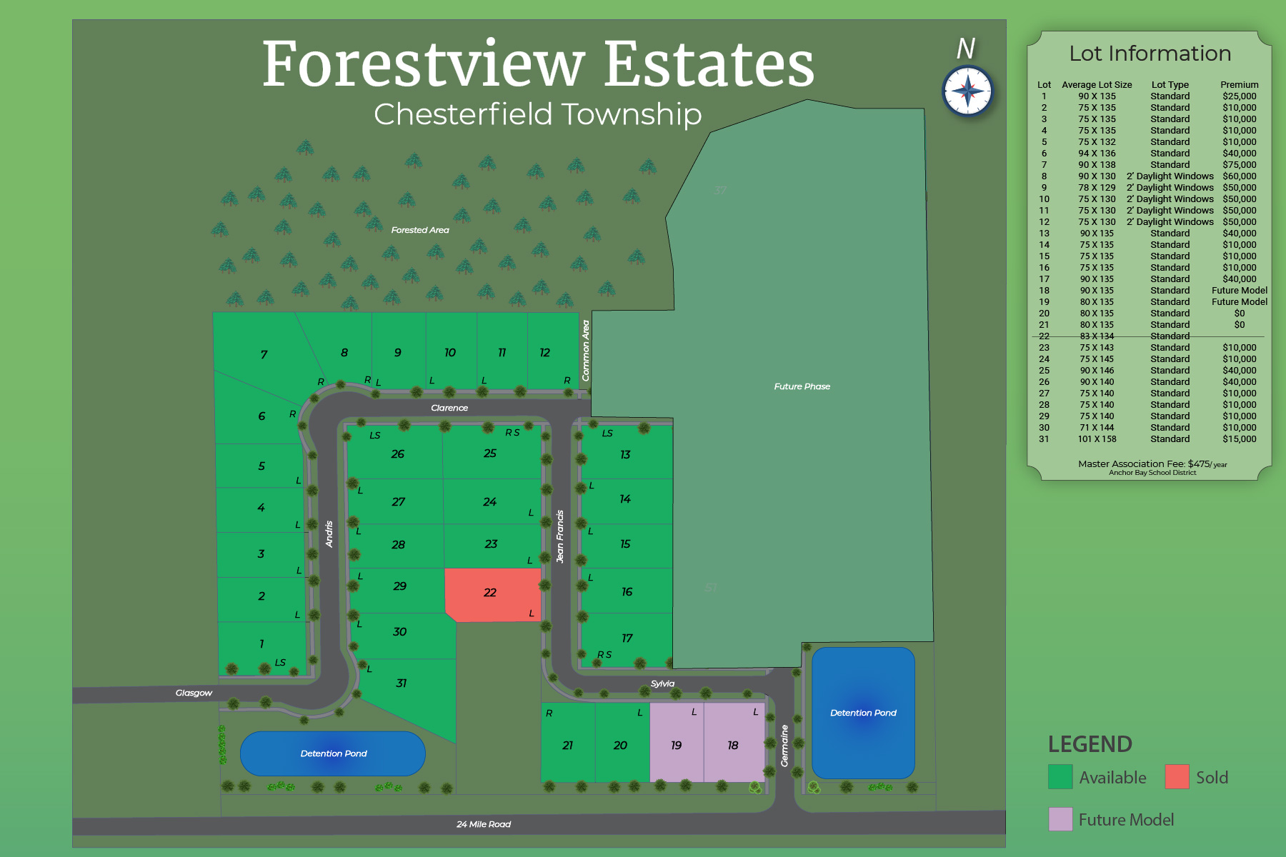 Forestview Estates community map