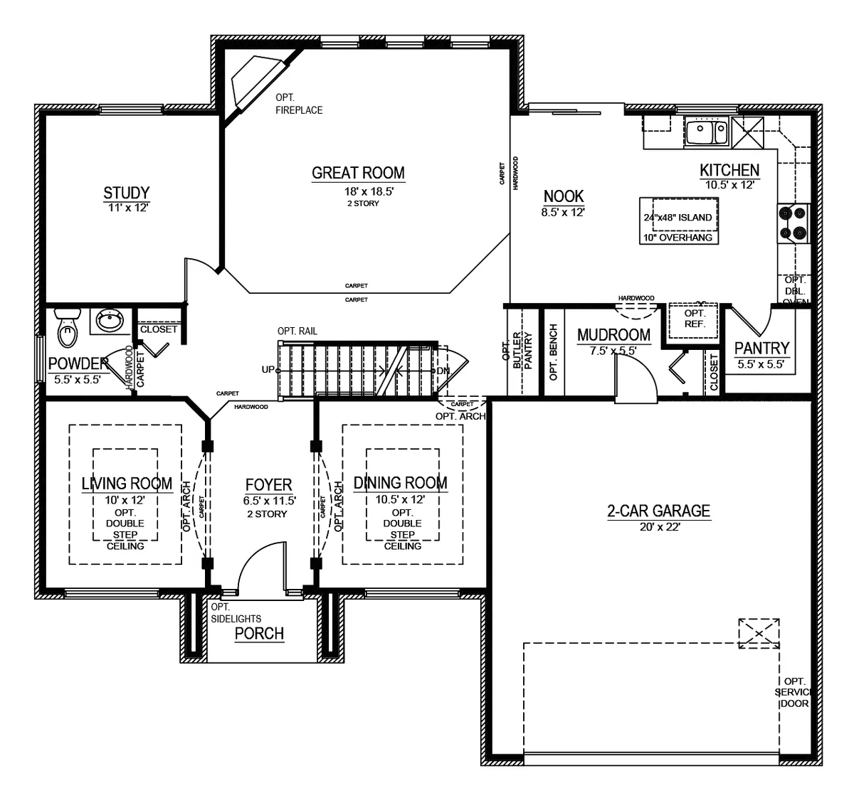 1st Floor (Front Entry)